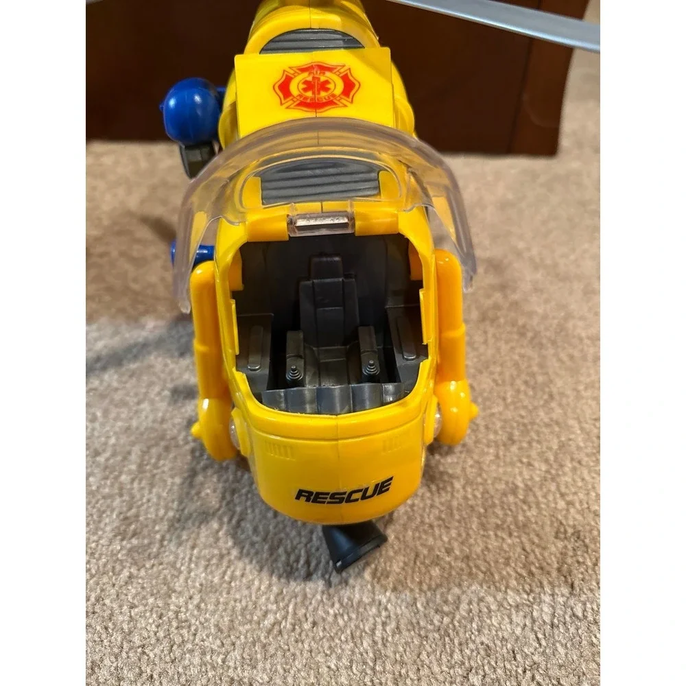 Dickie Toys Air Rescue Helicopter Yellow with Sounds and Lights Effect